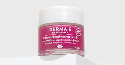 DERMA E Microdermabrasion Scrub with Dead Sea Salt & Citrus Essential Oils – Facial Exfoliating Scrub for Smoother, Renewed Skin, 2 oz Avelisse