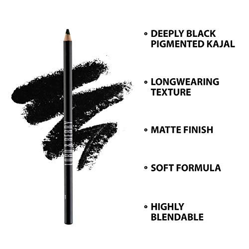 Lord & Berry Couture Kohl Kajal Eyeliner Pencil - Deep Black, Water-Resistant & Long-Lasting, Cruelty-Free & Ophthalmologist Tested - görsel 8