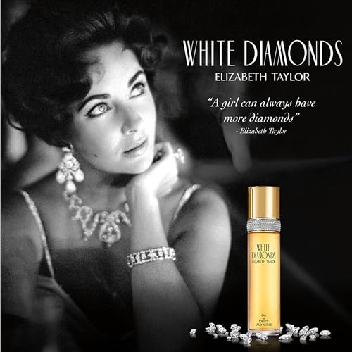 Elizabeth Taylor White Diamonds Body Powder for Women with Puff, 2.6 oz - görsel 12