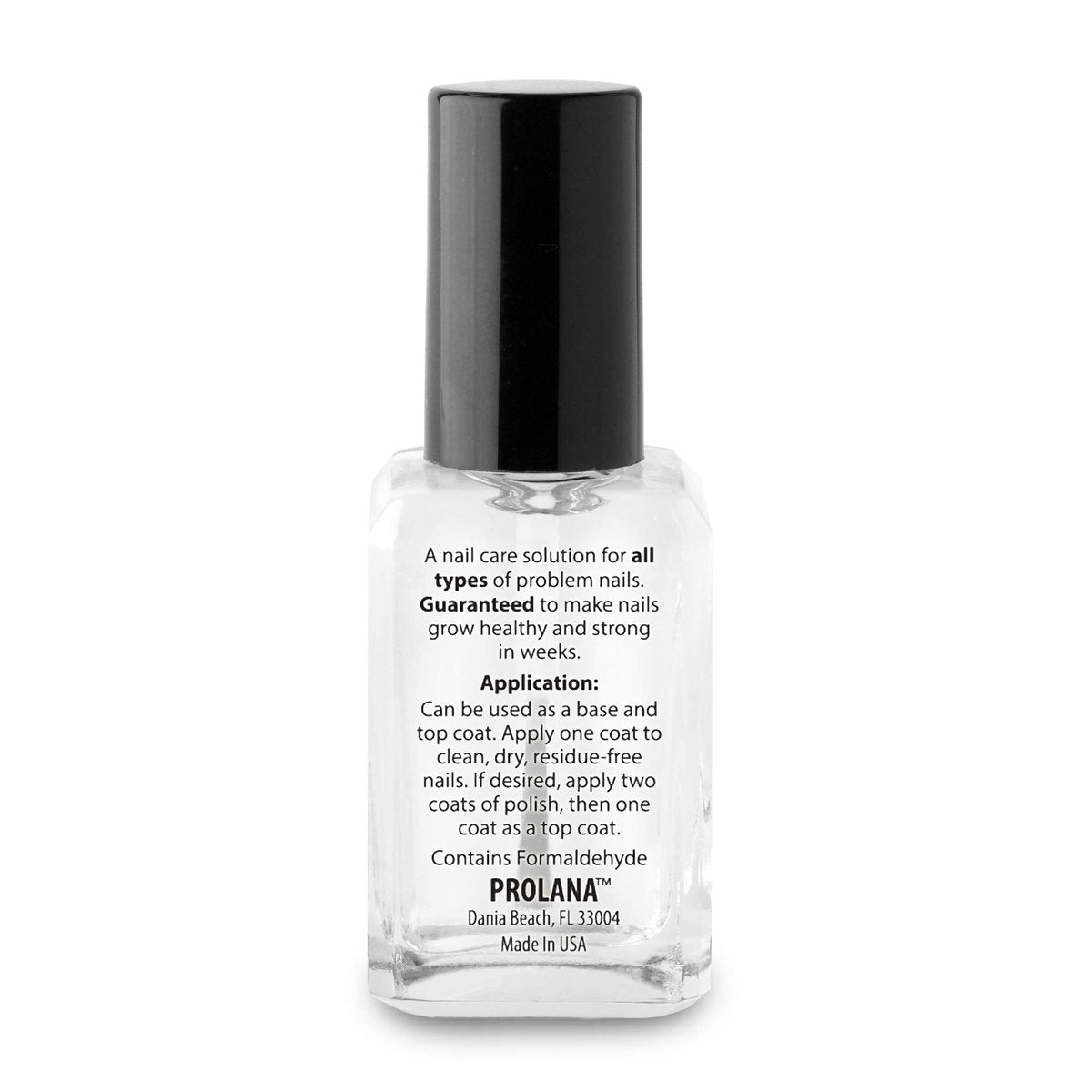 Prolana Nail Optimizer Extra Strong Strengthener Base Coat – Strengthens Weak & Damaged Nails, Prevents Peeling & Splitting, 0.5 oz Avelisse
