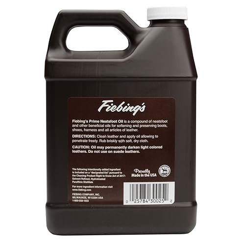 Fiebing's Prime Neatsfoot Oil 32 Fl Oz - Premium Leather Conditioner & Preservative - görsel 12