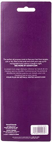 Goody Family Set of 6 Hair Combs - Assorted Colors - Durable Plastic for All Hair Types Avelisse