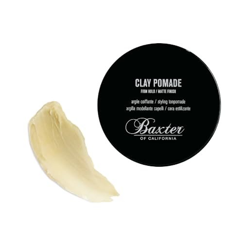 Baxter of California Clay Pomade - Strong Hold Matte Hair Clay for Men, Texturizing & Thickening, Natural Definition & All-Day Control, 2 oz Avelisse