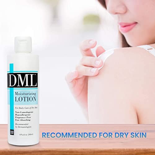 DML Fragrance Free Moisturizing Lotion – 8 oz – For Dry Skin & Eczema Relief - görsel 14