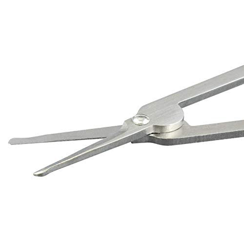 Seki Edge Stainless Steel Nostril Scissors SS-908 – Safety Grooming Scissors with Round Blunt Tips for Nose & Facial Hair, Made in Japan Avelisse