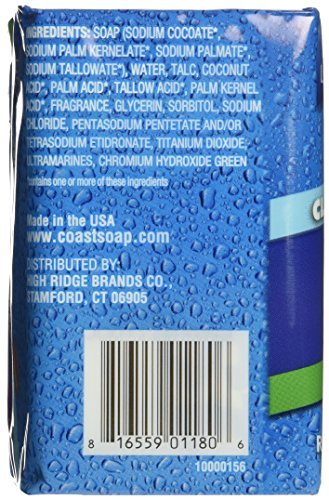 Coast Bath Bars Original Blue 3 Bar Soap, 12 oz - Classic Clean Scent - görsel 8