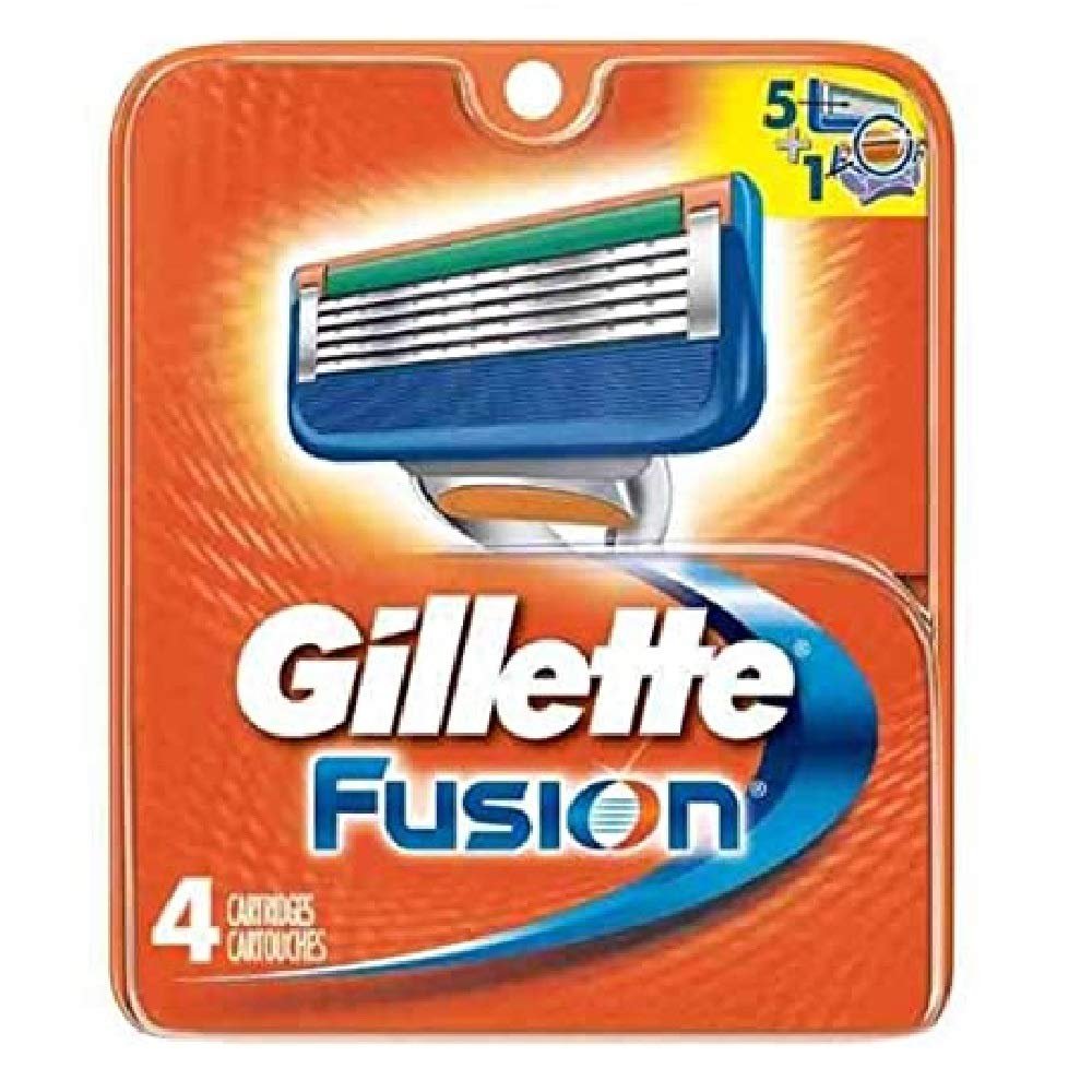 Gillette Fusion Blades 4 Cartridges - Precision 5-Blade Refill Avelisse