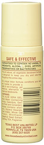 Alvera Roll-On Deodorant, Aloe & Almonds, 3 Fl Oz (Pack of 6) - Natural & Effective Avelisse