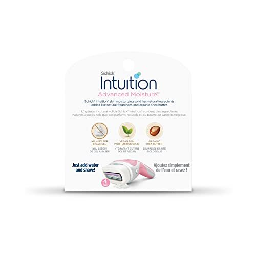 Schick Intuition Advanced Moisture Razor Refill Cartridges for Women – 6 Count, Organic Shea Butter Avelisse