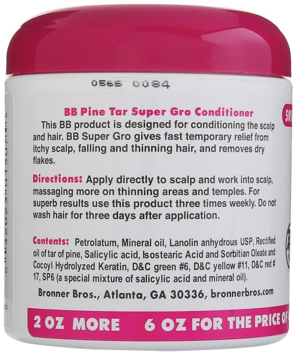 Pine Tar Super Gro Hair and Scalp Bonus, 6 Ounce - görsel 4