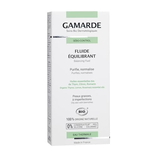 Gamarde Balancing Fluid - Purifying Face Moisturizer for Combination to Oily Skin, Reduces Imperfections, Mattifies and Smoothes Skin, 1.41 oz - görsel 6