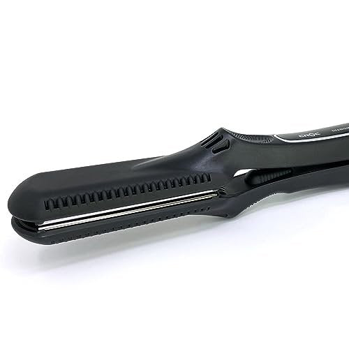 Croc Classic Silver Titanium Flat Iron Hair Straightener | 1.5 Inch Professional Straightening Iron Avelisse