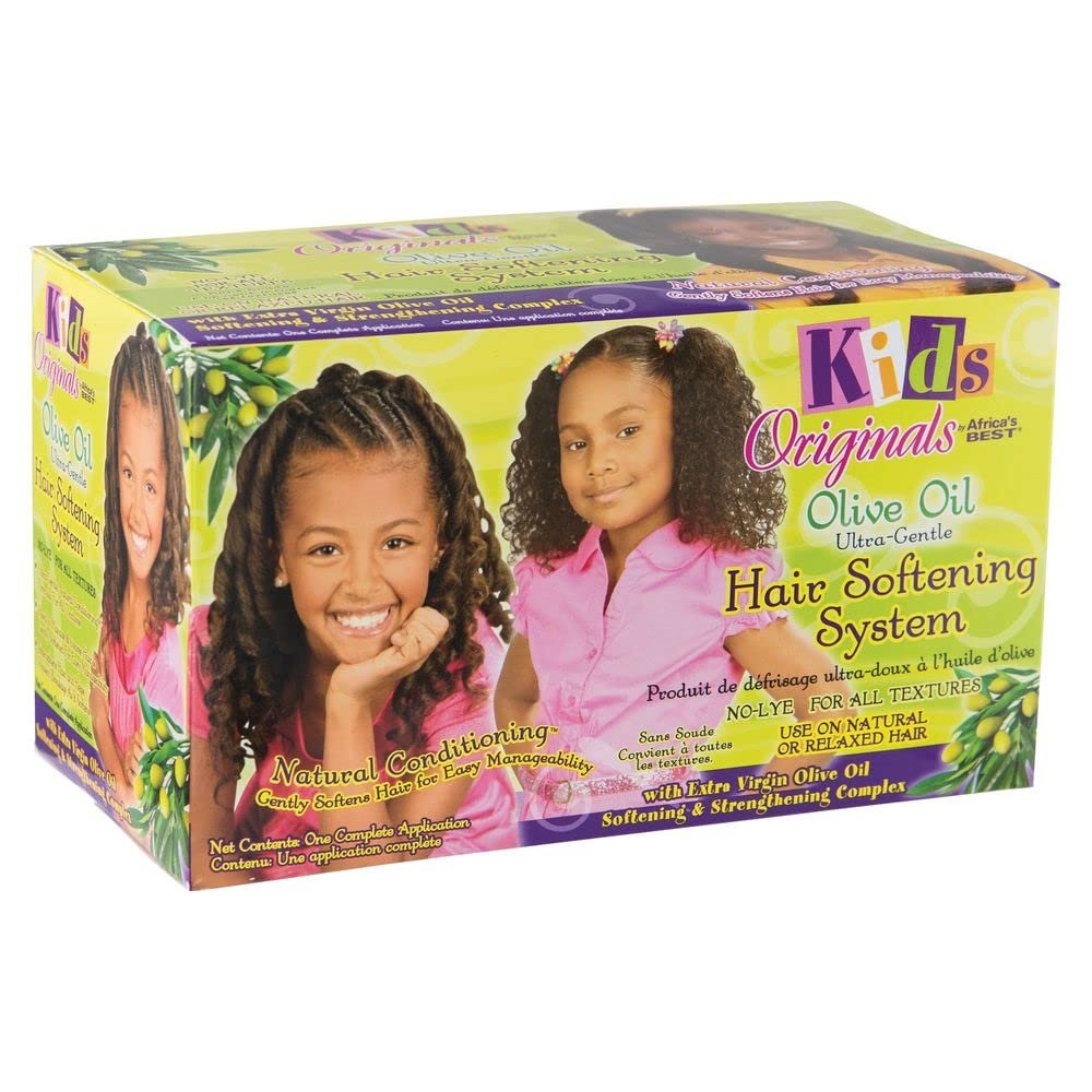 Originals by Africa's Best Kids Olive Oil Ultra-Gentle Hair Softening System - Natural Conditioning for Strong, Healthy Hair Avelisse