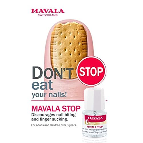 Mavala Stop Deterrent Nail Polish Treatment – Bitter Taste to Help Stop Nail Biting & Thumb Sucking, 0.17 oz Avelisse