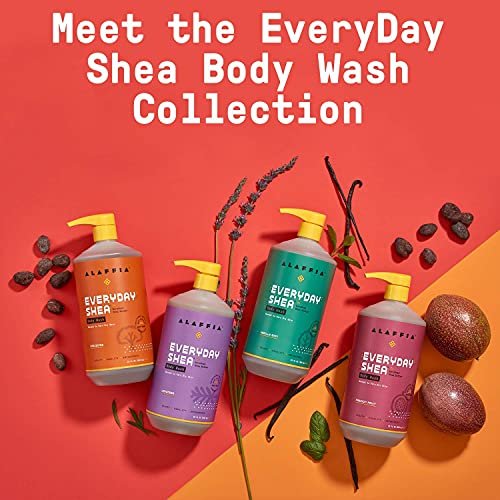 EveryDay Shea Body Wash - Lavender, 32 Fl Oz - Moisturizing & Cleansing with Shea Butter, Neem, Coconut Oil - Fair Trade - görsel 12