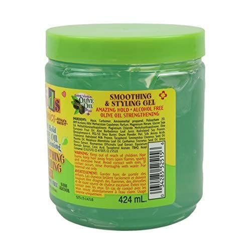 Originals by Africa's Best Soft Hold Olive Oil Conditioning Smoothing & Styling Gel, 15oz Jar Avelisse