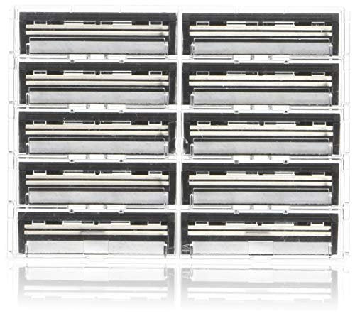 Personna Twin 2 Razor Blades - 100 Count (10 Packs of 10) Compatible with Trac II System Avelisse