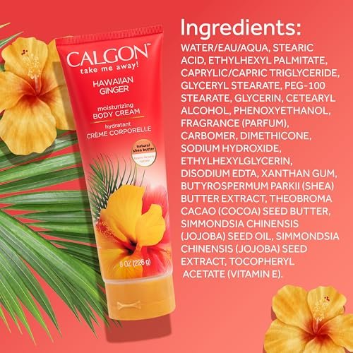 Body Fantasies Calgon Hawaiian Ginger Skin Nourishing Body Cream, 8 oz - görsel 16