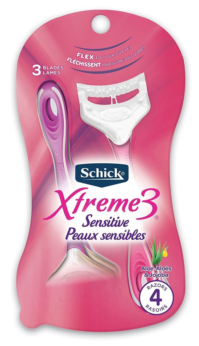 Schick Xtreme 3 Women's Sensitive Skin Disposable Razor - 4 Pack - görsel 2