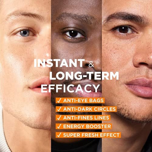 L'Oréal Men Expert Hydra Energetic Eye Roll-On with Vitamin C - Anti-Fatigue Eye Treatment for Dark Circles, 10ml Avelisse