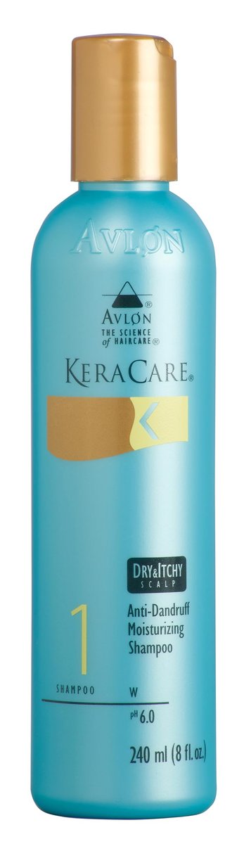 KeraCare Moisturizing Shampoo 8 oz – Sulfate-Free, Relieves Dry & Itchy Scalp, Eliminates Flakes Avelisse