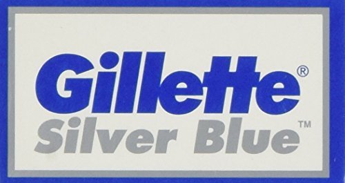 7 O'clock Silver Blue Double Edge Razor Blades - 100 Count (5 Packs of 20) Avelisse