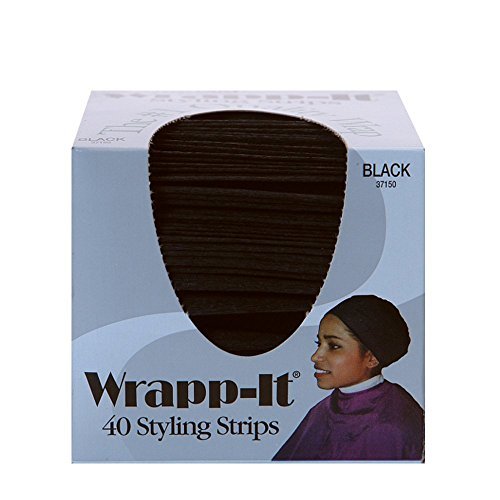 Graham Beauty Wrapp-it Styling Strips for Natural Hair Wrap and Molded Styles - 40 Black Strips - görsel 4