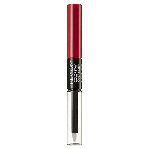 Revlon ColorStay Overtime Liquid Lip Color - Forever Scarlett (Pack of 2) - Long-Lasting Lipstick Avelisse