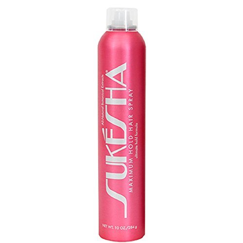 Sukesha Maximum Hold Hair Spray - 10 oz, Clear, Strong Hold & Long-Lasting Finish Avelisse