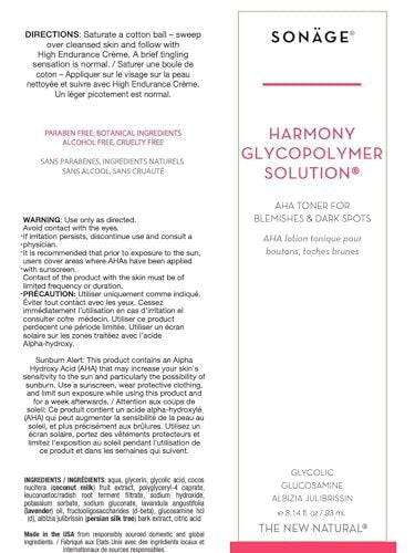 Sonage Harmony Glycolic Peel: Pro Spa Strength Exfoliation for Glowing Skin | 8 Fl Oz - görsel 14