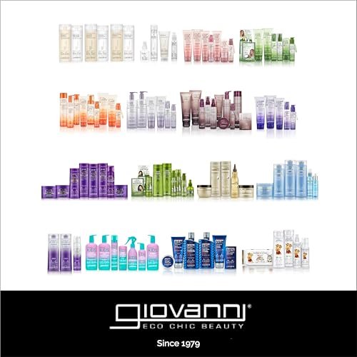 GIOVANNI Tea Tree Triple Treat Invigorating Shampoo - 33.8 oz (Liter) - Sulfate-Free, Paraben-Free for Dry Flaking Scalp Avelisse