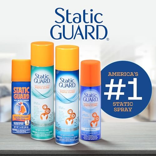 Static Guard Fabric Spray, Original Scent, Small Travel Size, 1.4 Ounce Can - görsel 16