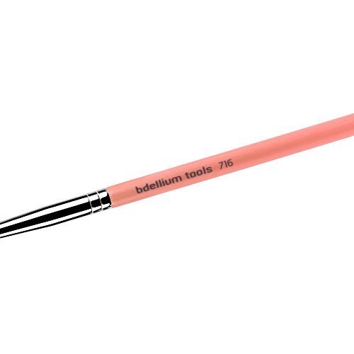 Bdellium Tools Pink Bambu Series 716 Smoky Eyeliner Brush – Soft Synthetic Fibers for Thick Lining - görsel 6