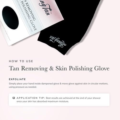 Loving Tan Reusable Self Tanner Removing & Skin Polishing Glove - Exfoliating with Light & Heavy Options, Washable & Durable Design, Suited for All Skin Types Avelisse