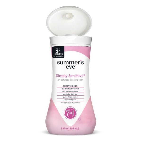 Summer's Eve Simply Sensitive Cleansing Wash for Sensitive Skin, 9 oz (Pack of 3) - görsel 9