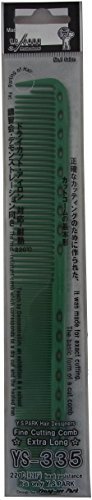 YS Park 335 Fine Cutting Comb (Extra Long) - Green | Professional Hair Comb - görsel 2