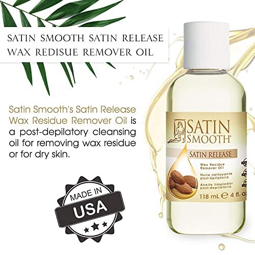 Satin Smooth Release Wax Residue Remover - 4 oz - Gentle Post-Wax Cleanser - görsel 14