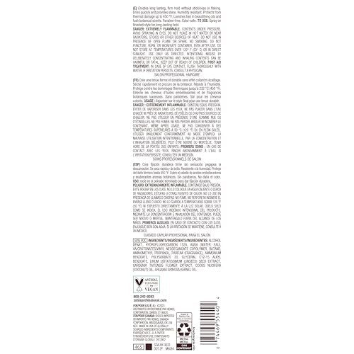 Bain de Terre Infinite Hold Firm Finishing Spray - Lasting Control & Shine, Heat & Humidity Protection, Argan & Monoi Oils, Paraben-Free, Color-Safe, Vegan, 9.1 Fl Oz Avelisse