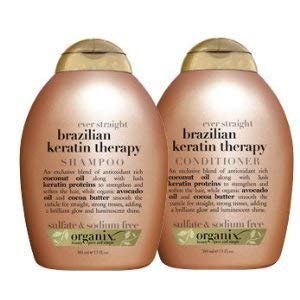 Organix Brazilian Keratin Therapy Shampoo and Conditioner Set - 6.5 Fl Oz Each (Pack of 2) - görsel 1