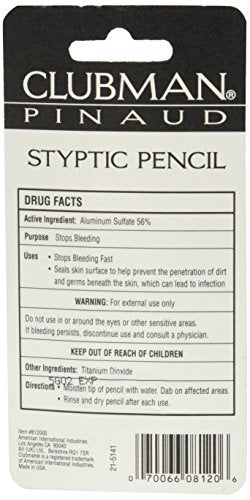 Clubman Pinaud Styptic Pencil Travel Size .33 oz (Pack of 3) - Fast Nicks & Cuts Relief - görsel 4