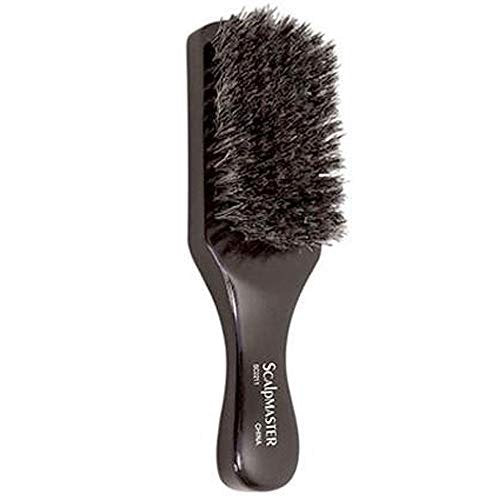 Scalpmaster SC2211 100% Boar Bristles Club Brush – 8 Row, 7 Inch – Black - görsel 2