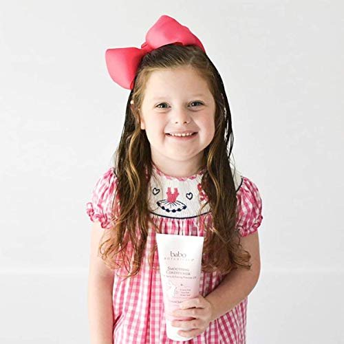 Babo Botanicals Smoothing Conditioner with Evening Primrose Oil, Coconut Oil and Provitamin B5 - For Babies, Kids and Adults with Tangly or Unruly Hair - Vegan - 6 Fl Oz Avelisse