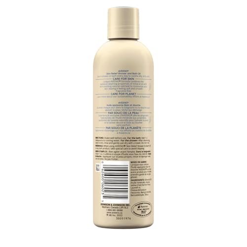 Aveeno Skin Relief Shower & Bath Oil – 10 oz (Pack of 3) – Soothing Dry Skin Treatment Avelisse