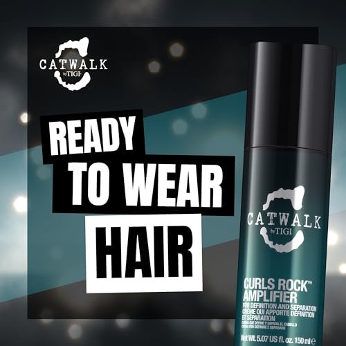 TIGI Catwalk Curls Rock Amplifier Shaping Cream 2-Pack – Curl Cream for Wavy & Curly Hair, Flexible Hold, Frizz Control, Anti-Humidity, 5.07 oz Each Avelisse