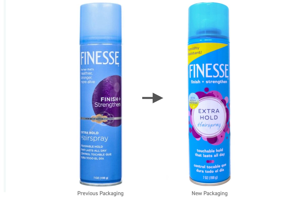 Finesse Extra Hold Hairspray with Active Proteins - Touchable All-Day Control, Humidity Resistant, 7 oz (Pack of 2) Avelisse