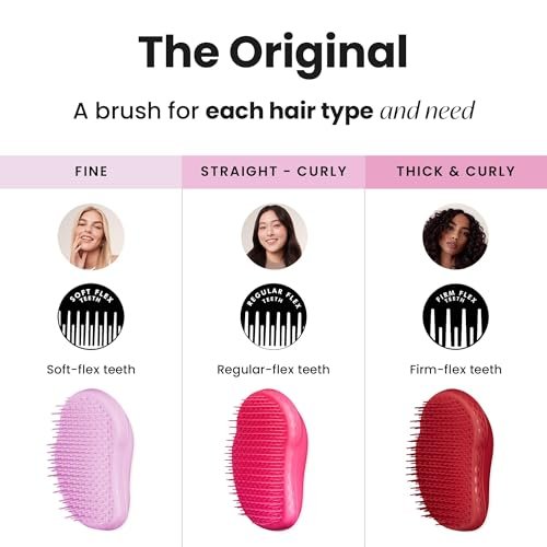 Tangle Teezer Original Detangling Brush - Pink Fizz | For Dry & Wet Hair, All Regular Hair Types Avelisse