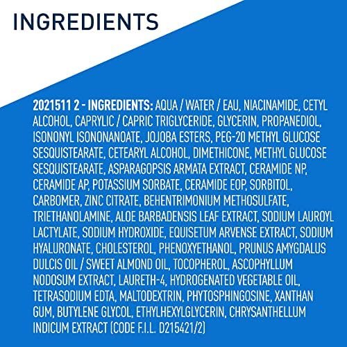 CeraVe Eye Repair Cream – Under Eye Cream for Puffiness & Dark Circles with Hyaluronic Acid, Niacinamide & Marine Botanical Complex, Oil-Free & Ophthalmologist Tested, 0.5 oz Avelisse