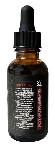 Grave Before Shave Beard Oil - Bay Rum Scent - Moisturizing & Conditioning Beard Oil for Men - görsel 6