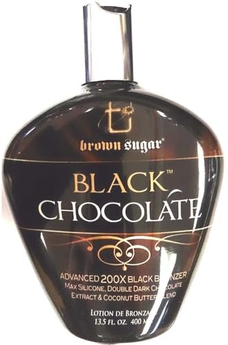 Black Chocolate 200x Black Bronzer Indoor Tanning Lotion by Brown Sugar (13.5 oz) Avelisse