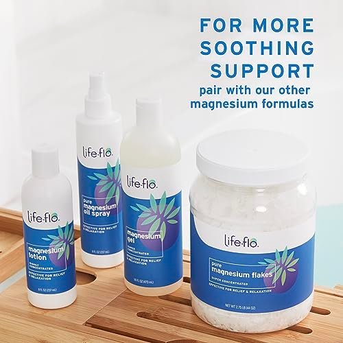 LIFE-FLO Magnesium Body Wash – Refreshing Peppermint & Rosemary Liquid Soap with Magnesium Chloride from the Zechstein Seabed, 16 oz Avelisse